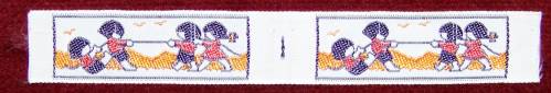 Ruban tissé au jacquard