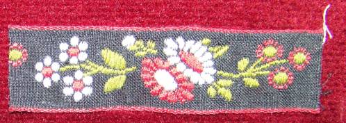 Ruban tissé au jacquard