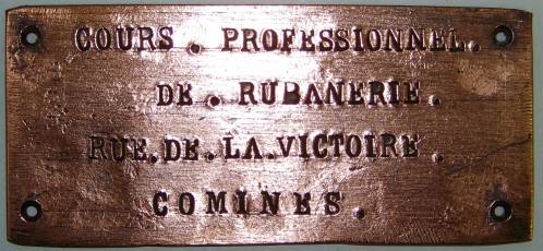 Plaque "Cours"