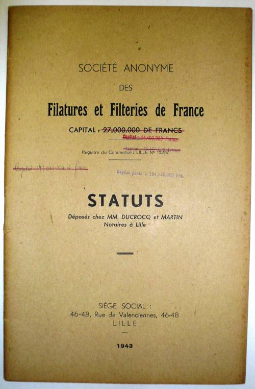 Livre de statuts