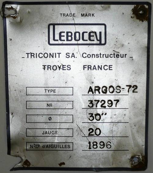 Plaque de machine