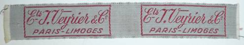 Ruban tissé au jacquard