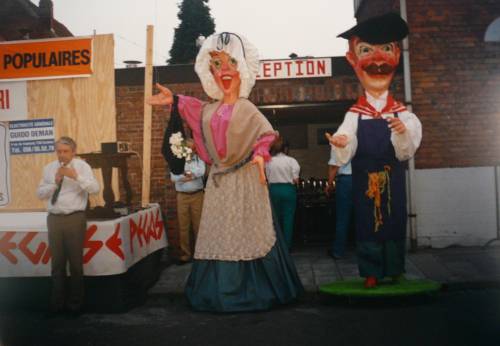 Photographie du baptême des géants rubaniers