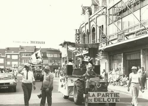 Photographie du Char de “La partie de belote”