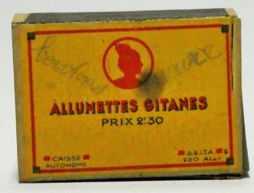Boîte d'Allumettes "Gitanes"
