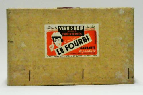 Carton de vernis pour fumisteries "Le Fourbi"