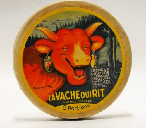 Boîte de crème de gruyère "La Vache qui Rit"