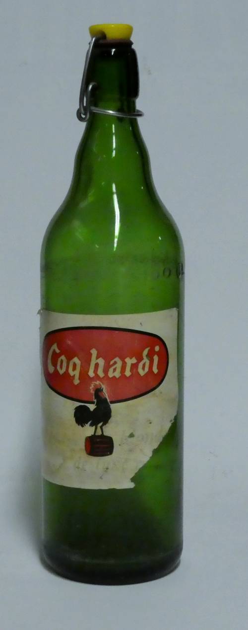 Bouteille de bière "Coq Hardi"