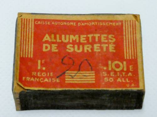 Boîte d'Allumettes de sureté