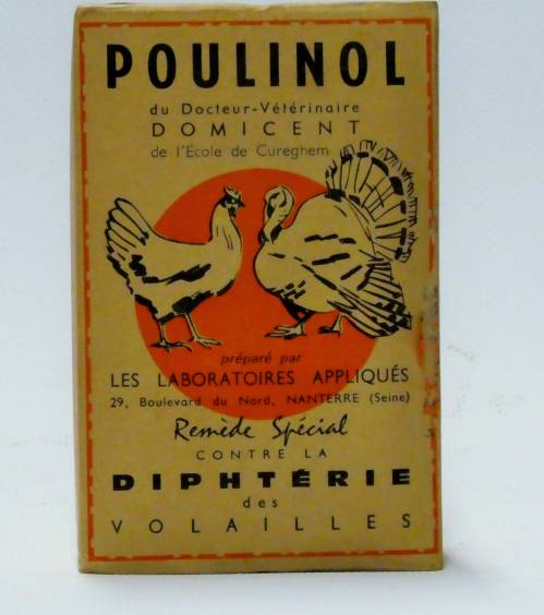 Boîte de poudre "Poulinol"