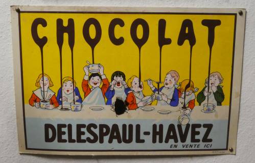 Affiche publicitaire "Chocolat Delespaul-Havez"