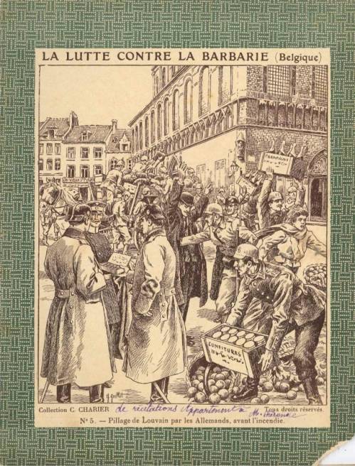 Série Lutte contre la barbarie en Belgique (1)