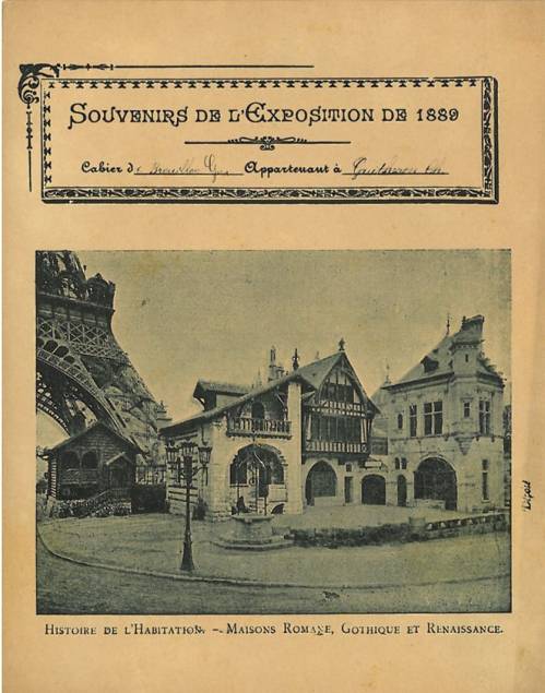 Série Souvenirs de l’exposition de 1889